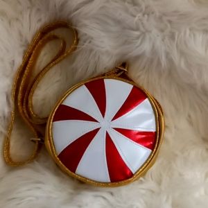 Peppermint Candy & Gold Hand Bag